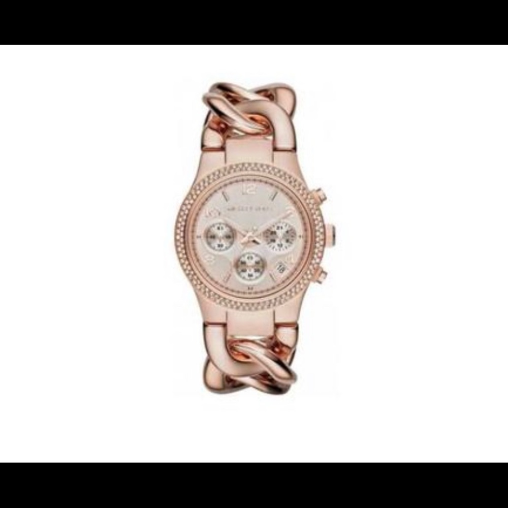 Michael Kors Runway Twist Chain Rose Gold Watch